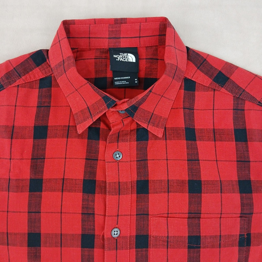 The North Face Medium Mens Shirt‎ 20x27 Button Up Short Sleeve Fits A Small - Picture 4 of 15